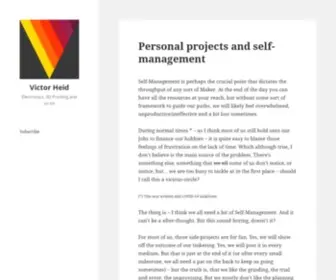 Victorheid.com(Electronics, 3D Printing and so on) Screenshot
