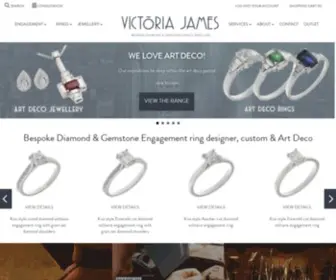 Victoria-James.co.uk(Bespoke Diamond Engagement Ring Designer Art Deco Jewellery Quarter) Screenshot