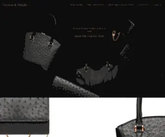 Victoriaandmaude.com(Australian handmade luxury leather bags for the discerning sophisticated traveller) Screenshot