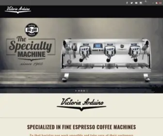 Victoriaarduino.com(Espresso Coffee Machines Fine Technologies Italy since 1905 sources) Screenshot