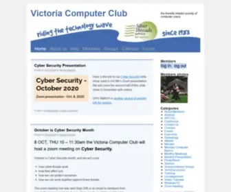 Victoriacomputerclub.org(Victoria Computer Club) Screenshot