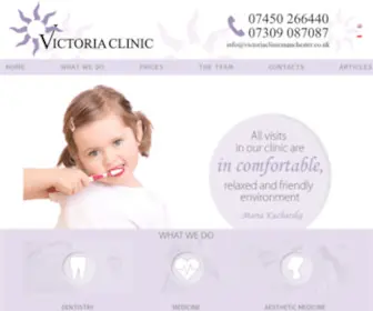 Victoriadentalmanchester.co.uk(Victoria Clinic) Screenshot