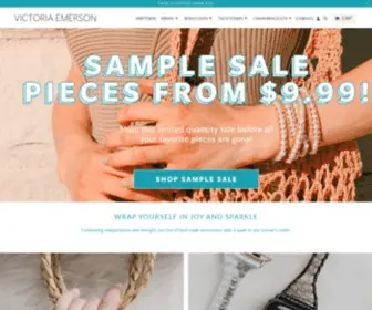 Victoriaemerson.com(Victoria Emerson Leather Wrap Bracelets) Screenshot