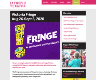 Victoriafringe.com(INTREPID THEATRE) Screenshot