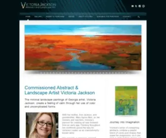 Victoriajacksonart.com(Commissioned Abstract & Landscape Artist in Georgia) Screenshot