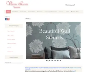 Victorialarsen.com(Huge selection of classic stencils for elegant home decor) Screenshot