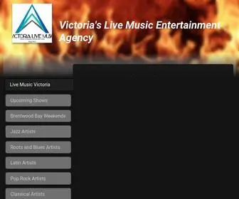 Victorialivemusic.com(Victoria Live Music Entertainment Talent Booking Agency) Screenshot