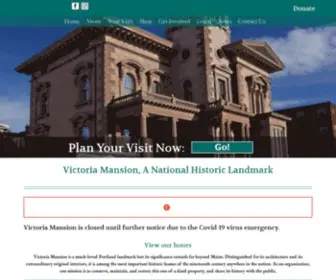 Victoriamansion.org(The Victoria Mansion) Screenshot