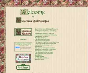 Victorianaquiltdesigns.net(Quilt Patterns from Victoriana Quilt Designs plus Printables & How to's for Quilter's) Screenshot