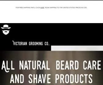 Victoriangrooming.com(Beard Grooming and Shave Products) Screenshot