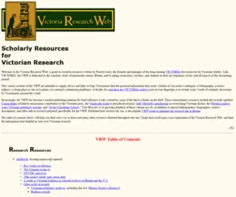Victorianresearch.org(Victoria Research Web) Screenshot