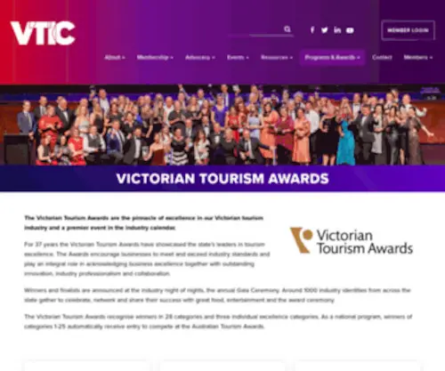 Victoriantourismawards.com.au(The Victorian Tourism Awards) Screenshot
