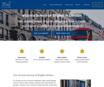 Victoriaschool.com(Victoria School of English Online Lessons) Screenshot