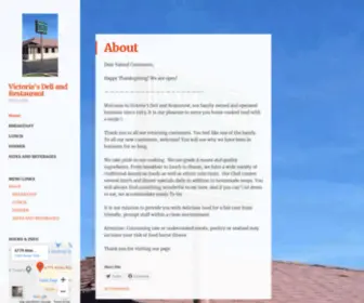 Victoriasdeliandrestaurant.com(Since 1983) Screenshot
