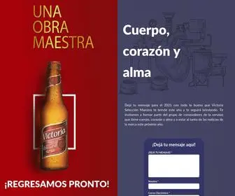 Victoriaseleccionmaestro.com(Cerveza Selección Maestro Nicaragua) Screenshot