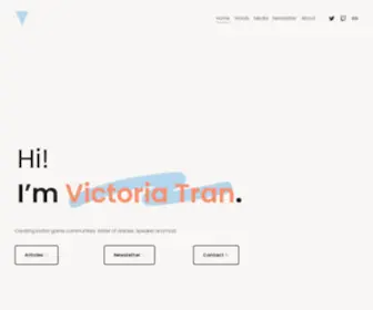 Victoriatran.com(Victoria Tran) Screenshot