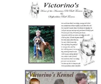 Victorinoskennel.com(Home of some of the Finest American Pit Bull Terriers on the West Coast) Screenshot