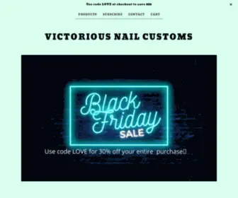 Victoriousnailcustoms.com(Small Black Owned Business My name) Screenshot