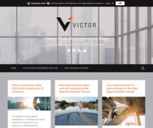 Victorriskmanagement.blog(Risk management guidance for design professionals) Screenshot