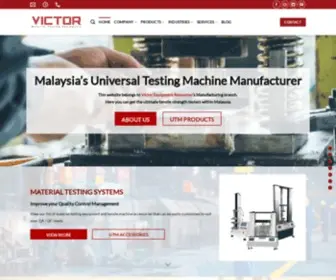 Victortestingmachine.com(Ultimate Tensile Strength Test Machine) Screenshot
