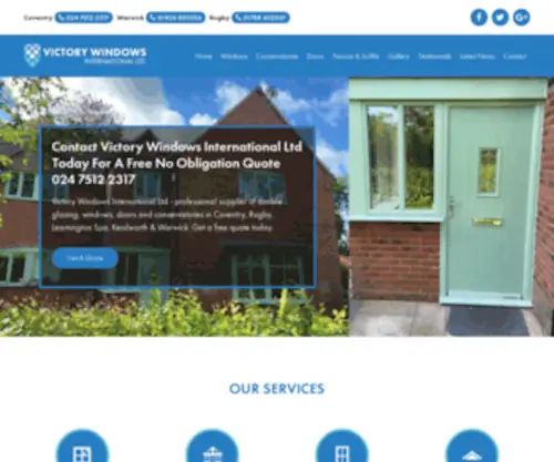 Victory-Windows.co.uk(UPVC Double Glazing & Windows Supplier in Rugby) Screenshot