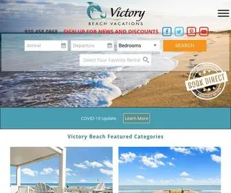 Victorybeachvacations.com(Victory Beach Vacations) Screenshot