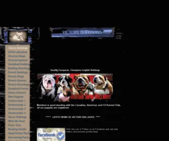 Victorybulldogs.org(Victory Home Champion English and French Bulldogs) Screenshot