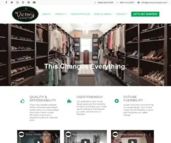 Victoryclosets.com(Custom Closets) Screenshot