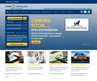 Victorycommunitybank.com(Heartland Bank) Screenshot