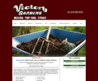 Victorygardensinc.com(Best Mulch Supplier Offering Mulch Delivery & Wholesale Mulch in Bucks County) Screenshot