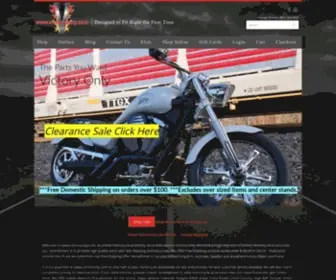 Victoryonly.com(VICTORY MOTORCYCLE CUSTOM PARTS & ACCESSORIES) Screenshot