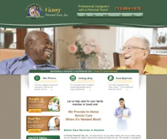 Victorypersonalcare.com(Houston Home Health Care Services) Screenshot