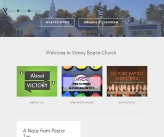 Victoryvt.org(Victory Baptist Ministries) Screenshot