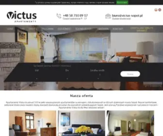 Victus-Sopot.pl(Wynajem luksusowych apartament andoacute) Screenshot