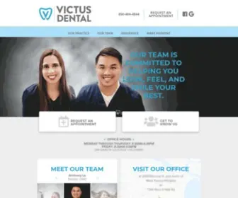 Victusdental.com(Cosmetic & General Dentist in Pensacola) Screenshot