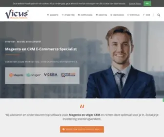Vicus.nl(Magento Webshop en CRM eCommerce Specialist) Screenshot