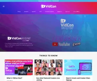 Vidcon.com(Vidcon) Screenshot