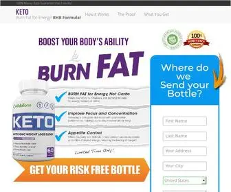 Vida-Tone.com(30 Day Ketosis Kit) Screenshot