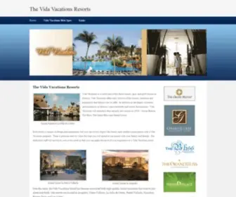 Vida-Vacations.com(The Vida Vacations Resorts) Screenshot