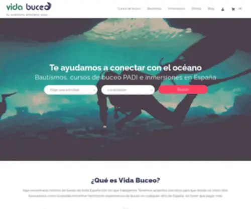 Vidabuceo.com(Buceo) Screenshot