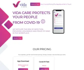 Vidacare.ie(Vida Care) Screenshot