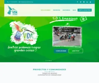 Vidacolombia.org(Fundación Vida Colombia org) Screenshot