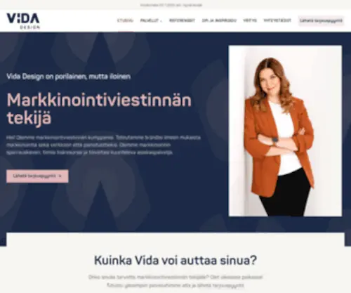 Vidadesign.fi(Mainostoimisto Pori) Screenshot