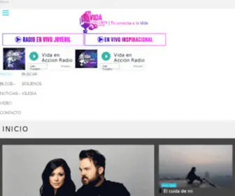 Vidaenaccionradio.com(Emisora online) Screenshot