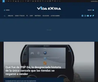 Vidaextra.com(Noticias sobre consolas y videojuegos) Screenshot