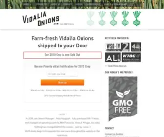 Vidaliaonions.com(Vidalia Onions) Screenshot