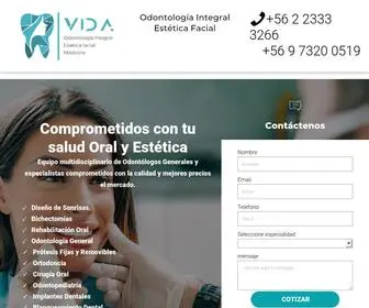 Vidaodontologia.cl(Odontología) Screenshot