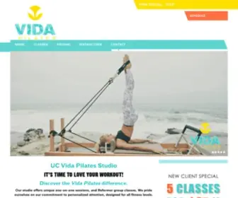 Vidapilatesstudios.com(Vida Pilates) Screenshot