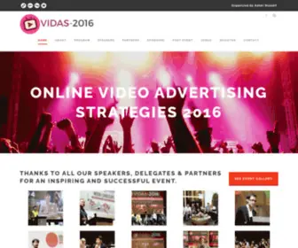 Vidas-2016.com(VIDAS 2016 Online Video Advertising Strategies 2016) Screenshot