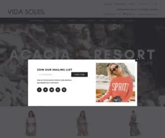 Vidasoleil.com(Designer Swimwear) Screenshot